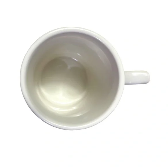 NWT Signature Monogram Embossed White Ceramic Mug - Picture 7 of 8